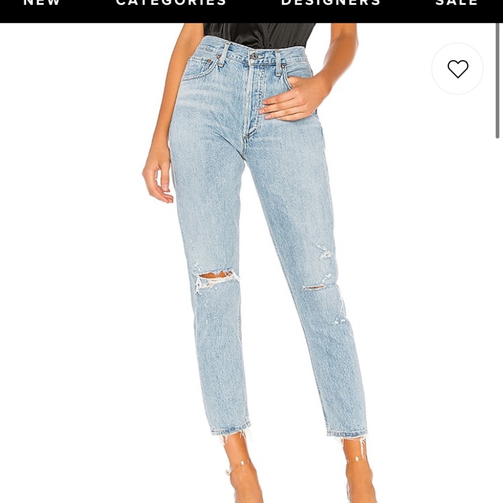 AGOLDE Jamie high rise classic straight leg jeans